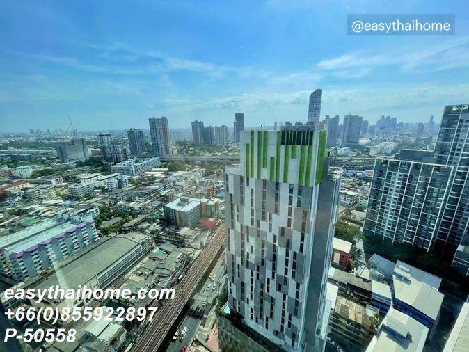 รูป P-50558 ให้เช่า วายน์ สุขุมวิท | 1 ห้องนอน 1 ห้องน้ำ | วิวเมือง | เฟอร์นิเจอร์ครบ | ชั้น 29 | พร้อมเข้าอยู่ 📞 Line ID: @easythaihome | 085-592-2897 - รูปที่ 8/10