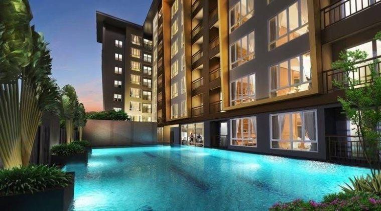 รูป ให้เช่าคอนโด T Plus Condo อมตะนคร ชลบุรี ห้องริม ห้องใหญ่ 32 ตร.ม. ชั้น 4 เฟอร์ Built-in เครื่องใช้ไฟฟ้าครบ พร้อมเข้าอยู่! - รูปที่ 10/14