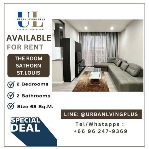 รูป ( UL2308225 ) ✨Tel/Line 096-2479369✨  The Room Sathorn - St.Louis ให้เช่า, 2 ห้องนอน, 2 ห้องน้ำ, พร้อมเข้าอยู่ , ราคาดีทีสุด - รูปที่ 1/12