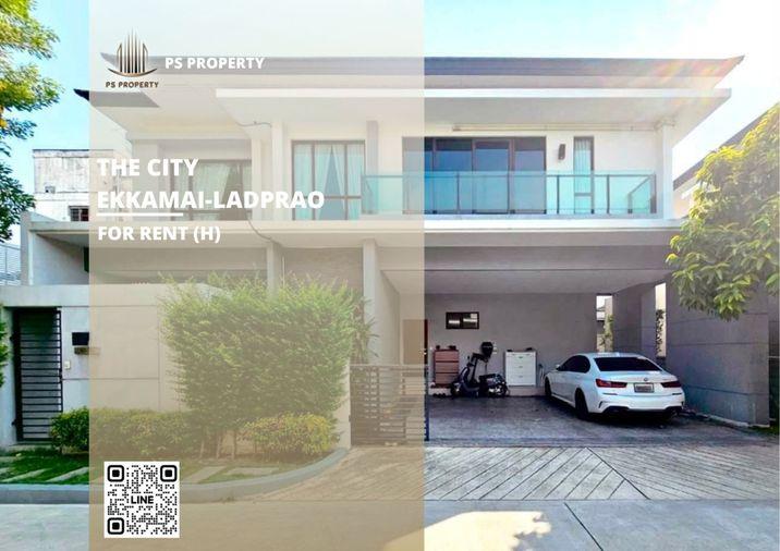รูป บ้านเดี่ยวให้เช่า 🔥 The City Ekkamai-Ladprao 🔥 4 ห้องนอน 4 ห้องน้ำ เฟอร์นิเจอร์ และ เครื่องใช้ไฟฟ้าครบ  - รูปที่ 1/11
