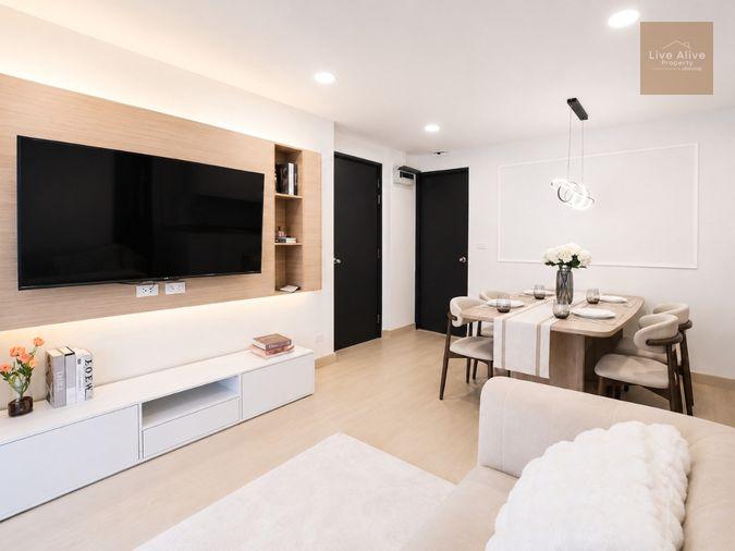 รูป คอนโดห้องมุม 2 ห้องนอน ใกล้ MRT ห้วยขวาง 50 ตร.ม. ราคา 3.59 ล้าน - รูปที่ 12/14