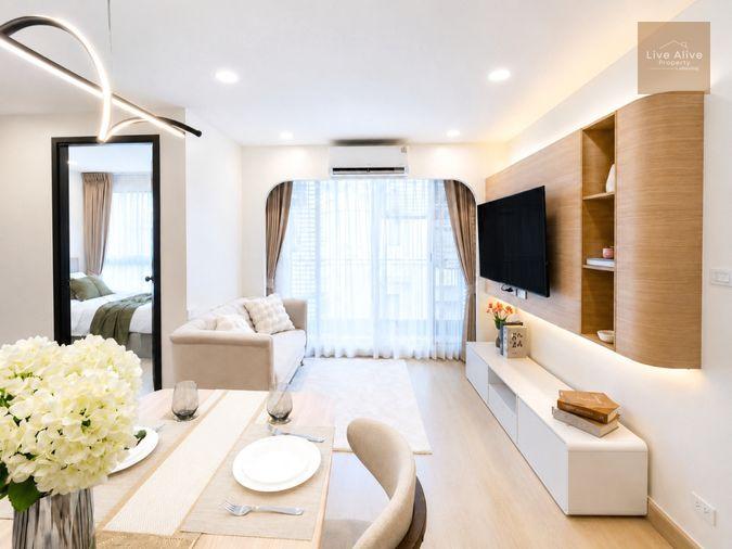 รูป คอนโดห้องมุม 2 ห้องนอน ใกล้ MRT ห้วยขวาง 50 ตร.ม. ราคา 3.59 ล้าน - รูปที่ 1/14