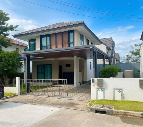 รูป 📣🌳 เช่าบ้านบุราสิริ บางนา ตกแต่งครบ เดินทางสะดวก - รูปที่ 2/16