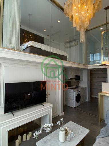 รูป 🚝 ปล่อยเช่า Knightsbridge Prime Sathorn ห้องหรู Duplex 2 ชั้น เพดานสูงสไตล์ Modern Luxury ติด BRT สับตรงเข้าสาทร! 💎 - รูปที่ 1/11