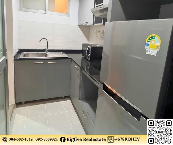 รูป CO69-0036   ให้เช่า คอนโด ลุมพินี วิลล์ ศูนย์วัฒนธรรม ใกล้รถไฟฟ้า MRT ห้วยขวาง(LPN เหม่งจ๋าย )| 2 ห้องนอน รีโนเวทใหม่ - รูปที่ 10/17