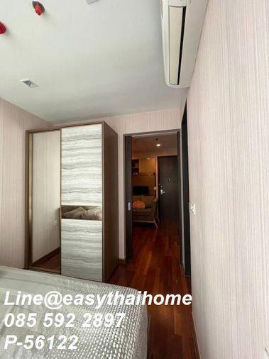 รูป P-56122 📍#คอนโดให้เช่าย่านสยาม Wish Signature Midtown Siam ชั้น 9 วิวเมือง 27 ตรม. 1 นอน ใกล้ BTS ราชเทวี Line ID: @easythaihome 085-592-2897 - รูปที่ 2/13