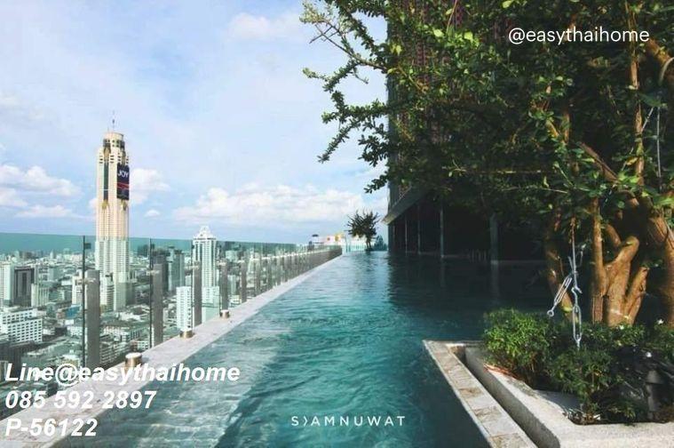 รูป P-56122 📍#คอนโดให้เช่าย่านสยาม Wish Signature Midtown Siam ชั้น 9 วิวเมือง 27 ตรม. 1 นอน ใกล้ BTS ราชเทวี Line ID: @easythaihome 085-592-2897 - รูปที่ 12/13