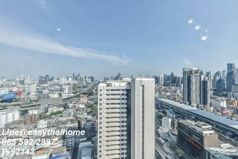 รูป P-52143 🔥 📍#คอนโดให้เช่าย่านพญาไท The Room Phayathai ชั้น 26 วิวเมือง 27 ตรม. 1 นอน ใกล้ BTS พญาไท Line ID: @easythaihome 085-592-2897 - รูปที่ 7/14
