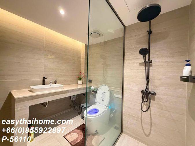รูป P-56110 ให้เช่า อโศก เพลส | 2 ห้องนอน 1 ห้องน้ำ | วิวเมือง | ชั้น 27 | เฟอร์นิเจอร์ครบ  | พร้อมเข้าอยู่ 📞 Line ID: @easythaihome | 085-592-2897 - รูปที่ 18/24