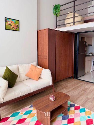 รูป Culture Thonglor ห้อง Duplex เพดานสูงและพื้นที่สองระดับ เฟอร์นิเจอร์พร้อมและนั่งเล่น 1 ห้องนอน 1 ห้องน้ำ - รูปที่ 5/8