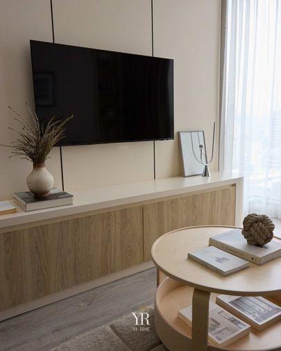รูป Rhythm Ekkamai Estate ห้องดีไซน์เรียบหรูในโทนธรรมชาติ จัดวางพื้นที่ได้อย่างเป็นสัดส่วน พร้อมมุมรับประทานอาหาร - รูปที่ 4/7