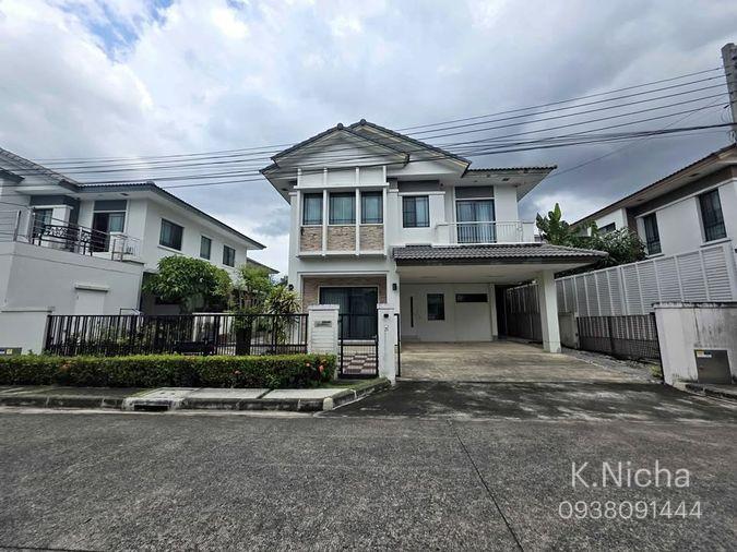 รูป HR3789ให้เช่าบ้านเดี่ยว 2 ชั้น มัณฑนา เลค วัชรพล (ถนนสุขาภิบาล 5) บ้านสวย เฟอร์ฯ ครบ เครื่องซัก-อบผ้าในตัว ส่วนกลางทะเลสาบใหญ่ ใกล้ทางด่วน - รูปที่ 1/42