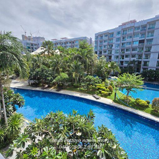 รูป pool view💧  💧  💧 ดุสิต แกรนด์ ปาร์ค   ( Dusit Grand Park Condo Resort ) 💧  💧  💧ฝั่งวิวสระ ชั้น4อาคาร A - รูปที่ 34/43