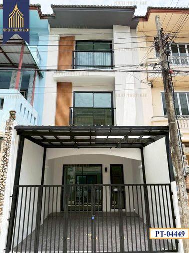 รูป ขายทาวน์โฮม 4 ชั้น รีโนเวทใหม่ทั้งหลัง สไตล์โมเดิร์น ทำเลดีปากเกร็ด  - รูปที่ 1/37