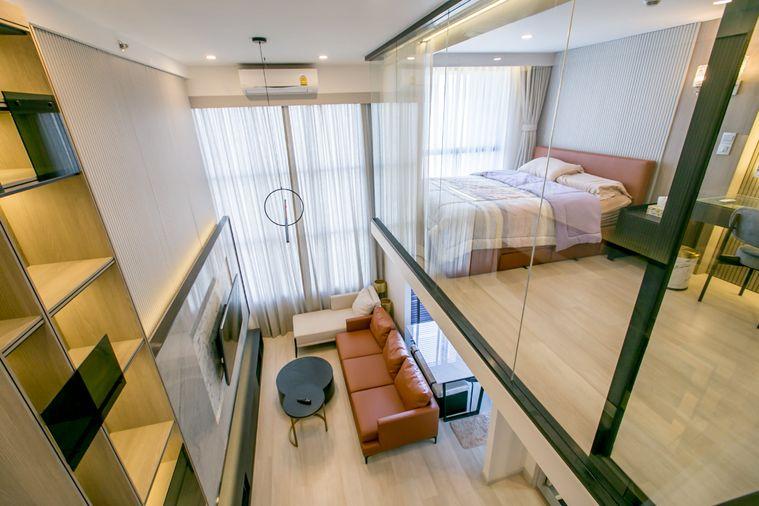 รูป ห้องว่าง* ✅ ✅ ให้เช่า - Knightsbridge Prime Sathorn , Luxury Duplex 2 ห้องนอน พร้อมเข้าอยู่ ติดต่อไลน์ @bktasset หรือโทร 095-325-8928 - รูปที่ 9/12