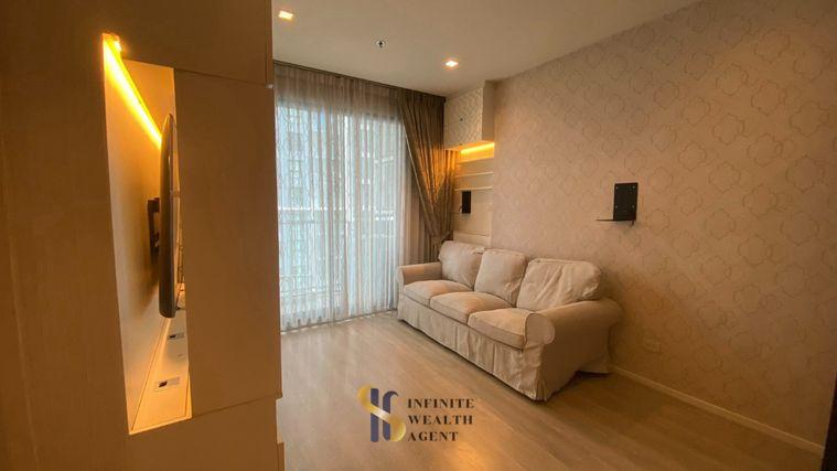 picture ✨ New & Spacious! Pool view | Quinn Ratchada 17 near MRT Sutthisan 65sqm 2Bed 35,000/m Ready to move | Free viewing, Text now! ⚡ - 9/14