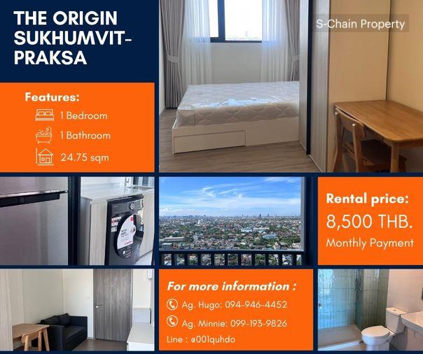 รูป 🐕 Pet friendly 🐈 For Rent 🌟 The Origin Sukhumvit - Praksa 🌟 NO-003 - รูปที่ 1/7