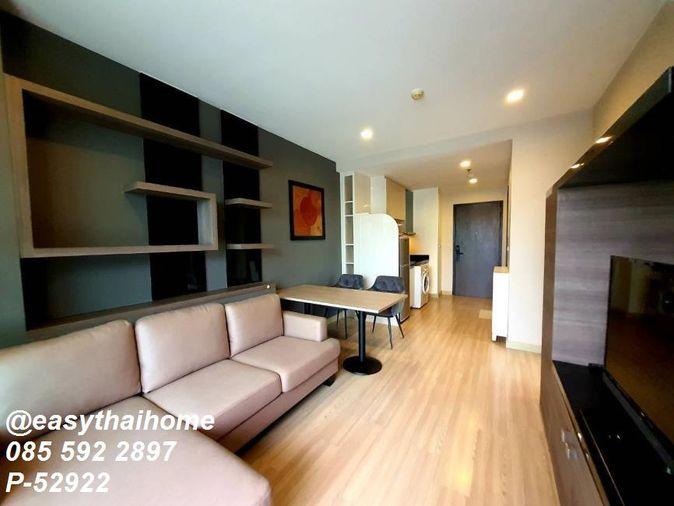 รูป P-52922 ให้เช่าใกล้ BTS พระโขนง 🔥 Sky Walk Condominium ชั้น 21 ห้องกระจกโค้ง วิวพาโนรามา 180 องศา Line ID: @easythaihome 085-592-2897 - รูปที่ 7/8