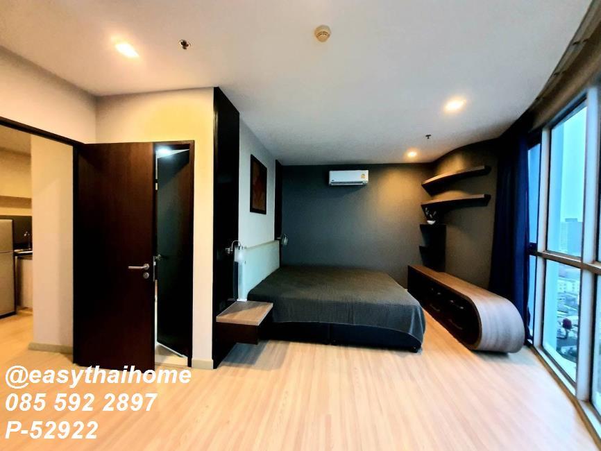 รูป P-52922 ให้เช่าใกล้ BTS พระโขนง 🔥 Sky Walk Condominium ชั้น 21 ห้องกระจกโค้ง วิวพาโนรามา 180 องศา Line ID: @easythaihome 085-592-2897 - รูปที่ 2/8
