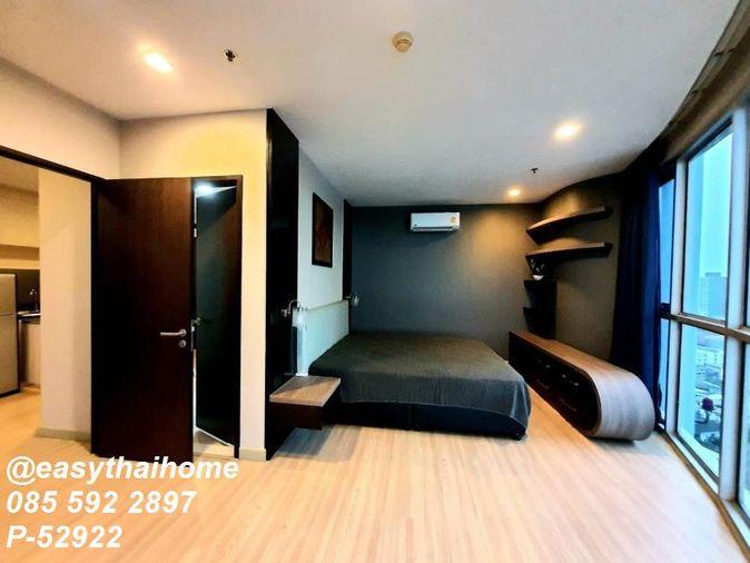 รูป P-52922 ให้เช่าใกล้ BTS พระโขนง 🔥 Sky Walk Condominium ชั้น 21 ห้องกระจกโค้ง วิวพาโนรามา 180 องศา Line ID: @easythaihome 085-592-2897 - รูปที่ 2/8