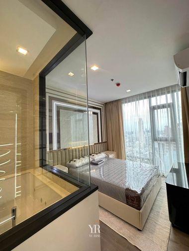 รูป The Address Siam-Ratchathewi ขาย ห้องDuplex ตกแต่งโทน Luxury ผนังลายหินอ่อน เฟอร์นิเจอร์เรียงรายพร้อมใช้งาน - รูปที่ 9/9