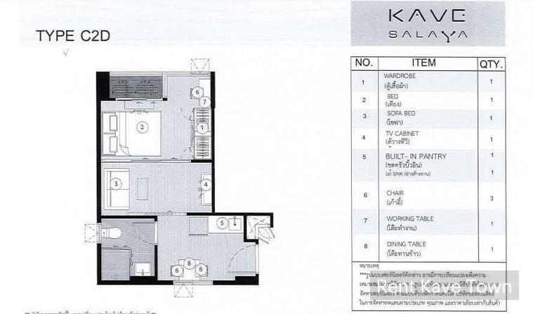 รูป 🏡 ให้เช่า Kave Mutant Salaya 11,500฿💖 ✨ ตึก C ชั้น 5 ห้องมุม แพลนพิเศษ - รูปที่ 15/15