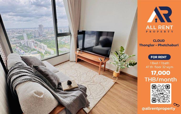 picture 🔥 CLOUD Thonglor - Phetchaburi | 1 Bedroom, 32 sq.m. | 47th Floor | 22,500 THB/month - 1/10
