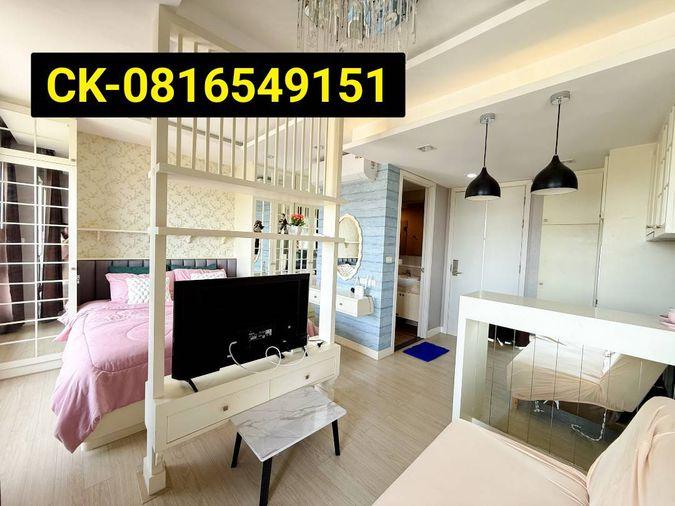 รูป ขายคอนโดวิวทะเล บางแสน ห้องสวย ชั้นบนสุด วิวทะเล The Patio อาคารB  ใกล้มหาวิทยาลัยบูรพา 081-654-9151 - รูปที่ 5/12