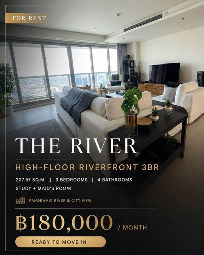 picture RS7531 For Rent Condo: THE RIVER, Chao Phraya Riverfront Condo near BTS Saphan Taksin - 1/14