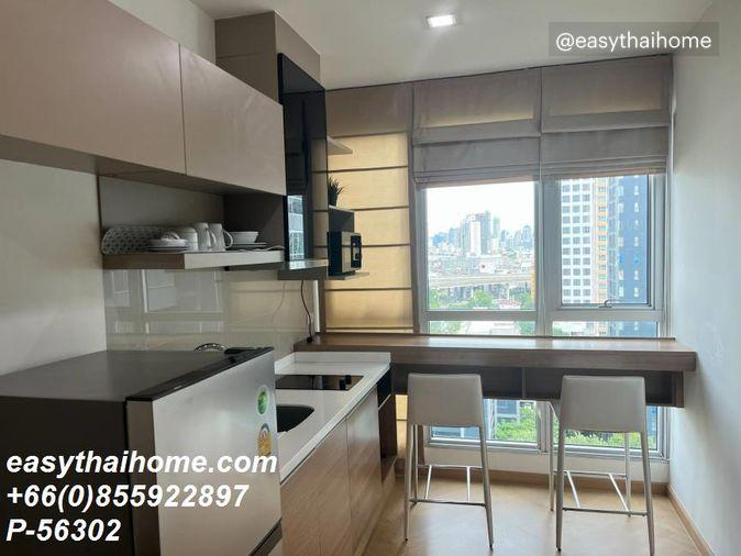 รูป P-56302 ให้เช่า (ริทึ่ม สุขุมวิท 50) | 35 ตร.ม. | วิวเมือง | ชั้น 14 | เฟอร์นิเจอร์ครบ | พร้อมเข้าอยู่ 📞 Line ID: @easythaihome | 085-592-2897 - รูปที่ 6/10