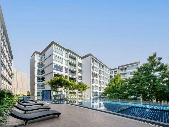รูป Call : 081-849-0067 Condo Mayfair Place Sukhumvit 64 ใกล้ BTS ปุณณวิถี 300 เมตร ห้องใหม่ 74 ตารางเมตร 2 ห้องนอน 2 ห้องน้ำ วิวสระ ตกแต่งครบ - รูปที่ 9/12