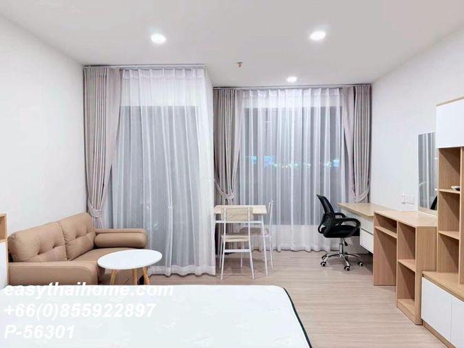 รูป P-56301 ให้เช่า  แอสปาย สุขุมวิท - พระราม 4 | ห้องสตูดิโอ | วิวสระว่ายน้ำ | ชั้น 9  | พร้อมเข้าอยู่ 📞 Line ID: @easythaihome | 085-592-2897 - รูปที่ 6/15