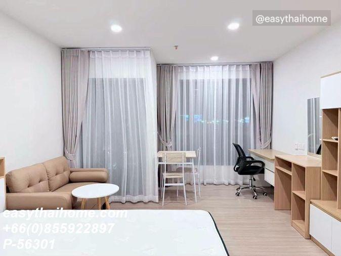 รูป P-56301 ให้เช่า แอสปาย สุขุมวิท - พระราม 4 | ห้องสตูดิโอ | วิวสระว่ายน้ำ | ชั้น 9 | พร้อมเข้าอยู่ 📞 Line ID: @easythaihome | 085-592-2897 - รูปที่ 6/15