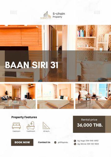picture 🌸🧸 For Rent 🎀 Baan Siri 31 🎀 NO-011 - 1/14