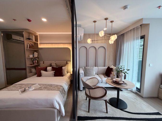 รูป Aspire Sukhumvit-Rama 4 34 ตร.ม. 1 ห้องนอน พร้อมอยู่ เฟอร์ครบ จบค่าใช้จ่ายด้วยฟรีค่าโอน - รูปที่ 4/6