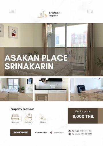 picture 🌷🧸 For Rent 🎀 Asakan Place Srinakarin 🎀 NO-012 - 1/11