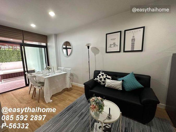 รูป P-56332 🔥 ให้เช่า ชั้น 1 หายาก! Baan Navatara 61 ตร.ม. 2 นอน ใกล้ MRT ลาดพร้าว พร้อมอยู่ Line ID: @easythaihome 085-592-2897 - รูปที่ 2/11