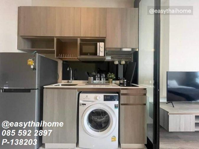 รูป P-138203 🔥 ให้เช่าคอนโด Knightsbridge Prime Onnut ชั้น 20 วิวเมือง เฟอร์ครบ เครื่องใช้ไฟฟ้าครบ พร้อมอยู่ Line ID: @easythaihome 085-592-2897 - รูปที่ 12/14