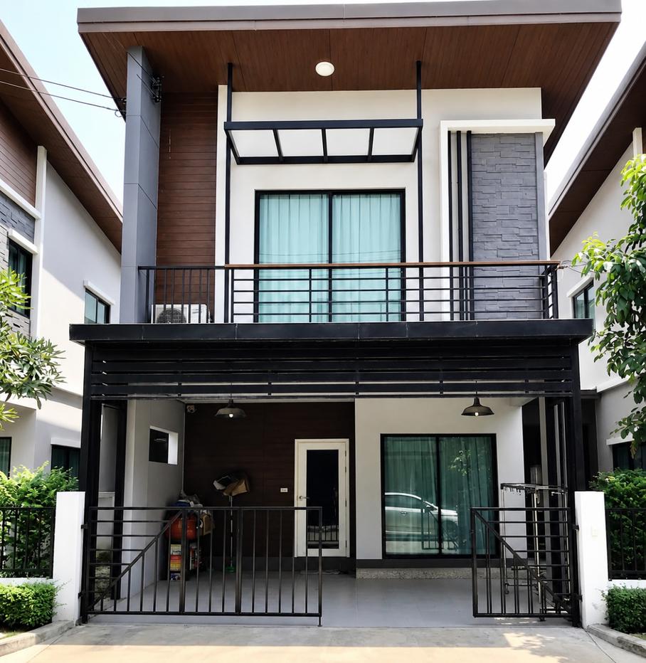 รูป ขาย Nature Trend Srinakarin บ้านแฝดสไตล์บ้านเดี่ยว หลังคาไม่ติดกัน | สภาพใหม่ | 3 ห้องนอน | 2.499 ล้านบาท - รูปที่ 1/16