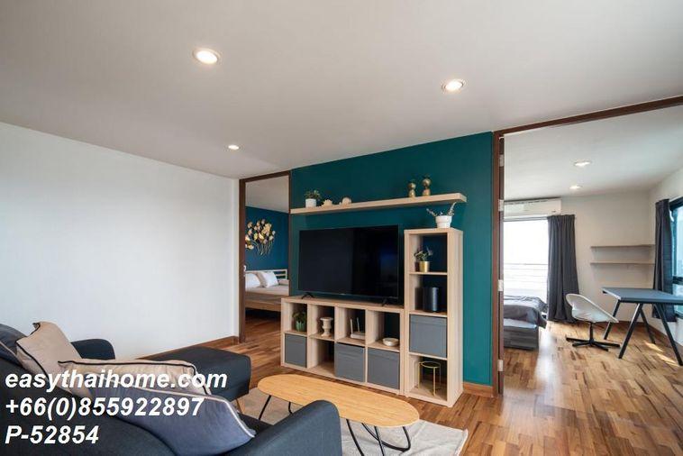 รูป P-52854 ให้เช่า (สาริน เพลส) | 2 ห้องนอน 2 ห้องน้ำ | 87 ตร.ม. | ชั้น 22 | วิวเมือง | เฟอร์ครบ | ที่จอดรถ 1 คัน 📞 Line: @easythaihome | 085-592-2897 - รูปที่ 5/22