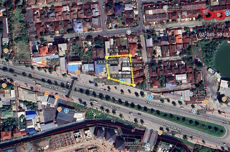 รูป ขายที่ดินถมแล้ว 366 ตร.ว. ติดถนนเทพรักษ์ บางเขน ผังสีเหลือง ย.3  - รูปที่ 6/6
