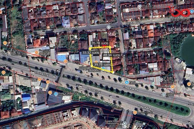 รูป ขายที่ดินถมแล้ว 366 ตร.ว. ติดถนนเทพรักษ์ บางเขน ผังสีเหลือง ย.3 - รูปที่ 6/6