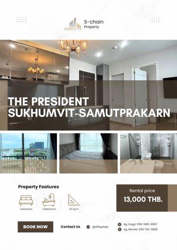 picture 🩵✨ For Rent 🏡 The President Sukhumvit-Samutprakan ✨ NO-019 - 1/6