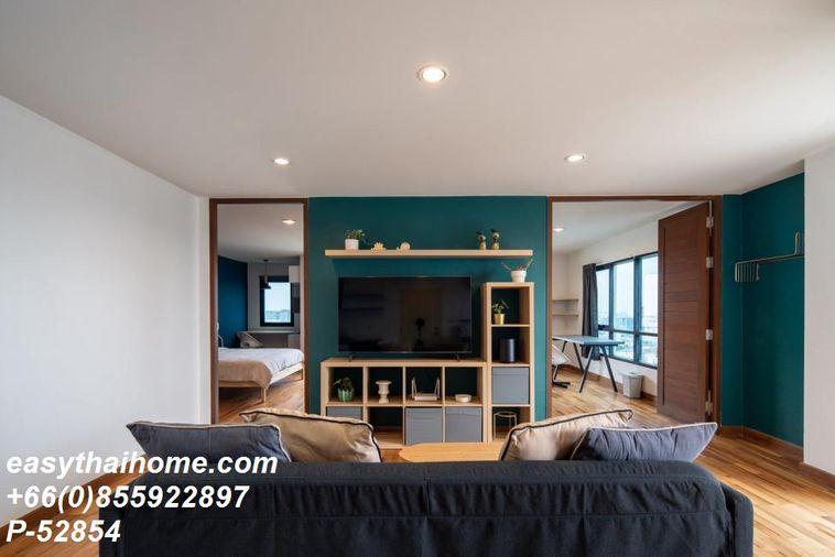 รูป P-52854 ให้เช่า (สาริน เพลส) | 2 ห้องนอน 2 ห้องน้ำ | 87 ตร.ม. | ชั้น 22 | วิวเมือง | เฟอร์ครบ | ที่จอดรถ 1 คัน 📞 Line: @easythaihome | 085-592-2897 - รูปที่ 2/22