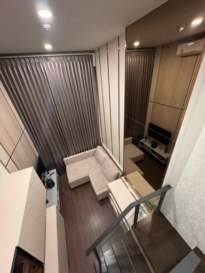 รูป 🚇 ปล่อยเช่า Knightsbridge Space Rama 9 ห้องหรูดีไซน์ Duo Space เพดานสูง 4.2 เมตร สเปกแรร์ 2 นอนใหญ่ แอร์ 3 ตัววิวมุมสูงสวยสับ! 🏙️ - รูปที่ 11/14