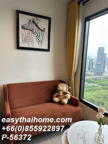 รูป P-56372 ให้เช่า Life Asoke Hype (ไลฟ์ อโศก ไฮป์) | ห้องสตูดิโอ | วิวเมือง | ชั้น 34 | เฟอร์นิเจอร์ครบ | Line Id: @easythaihome | 085-592-2897 - รูปที่ 2/17