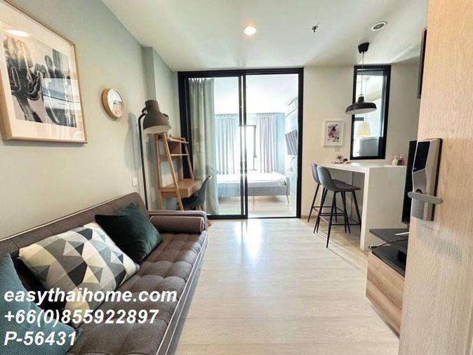 รูป P-56431 ให้เช่า  (ไลฟ์ อโศก) | วิวเมือง | ชั้น 22 อาคาร South | เฟอร์นิเจอร์ครบ | พร้อมเข้าอยู่ 📞 Line ID: @easythaihome | 085-592-2897 - รูปที่ 2/12