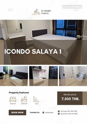 picture 🌿✨ For rent 🏡 iCondo Salaya 1 ✨ NO-023 - 1/15