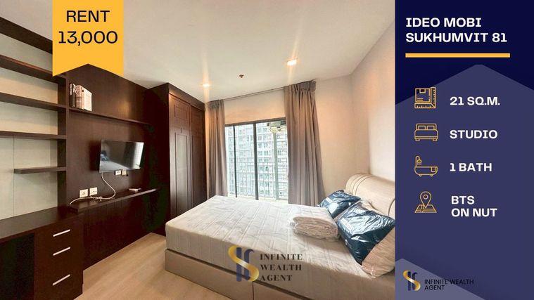 รูป ✨พร้อมอยู่ วิวสระ เดินนิดเดียวถึง BTS อ่อนนุช • Ideo Mobi Sukhumvit Studio 21ตรม. 13,000บ. เครื่องใช้ไฟฟ้าครบ • นัดชมห้องฟรี ทักด่วน!⚡ - รูปที่ 1/10