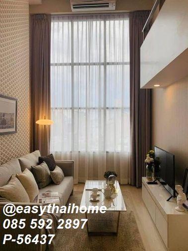 รูป P-56437 🔥 ให้เช่า Knightsbridge Prime Sathorn ใกล้ BTS ช่องนนทรี พื้นที่ 44 ตรม. Duplex 2 ห้องนอน พร้อมอยู่ Line ID: @easythaihome 085-592-2897 - รูปที่ 8/9